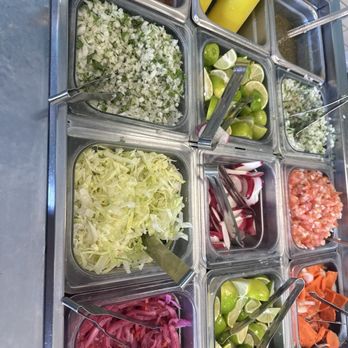 Adobo Taco Grill - Salsa bar. - Tacos Near Me - Lakewood, California