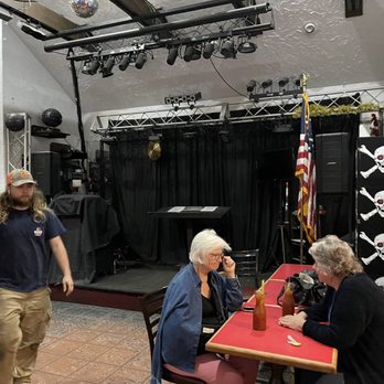 The Jolly Roger Restaurant and Bar - The karaoke stage next to the bar. - Steakhouses Near Me - Kill Devil Hills, North Carolina