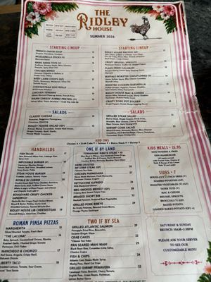 Menu photo 1 The Ridley House Holmes, PA