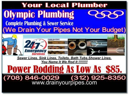 Olympic Plumbing & Sewer Logo