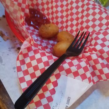 Angry Crab Shack - The kids corn dogs. It comes with 5 or 6 of them and a side of either: frys, sweet potato fries, apple slices, or carrot slices. - Cajun/Creole Near Me - Phoenix, Arizona Angry Crab Shack - The kids corn dogs. It comes with 5 or 6 of them and a side of either: frys, sweet potato fries, apple slices, or carrot slices. - Cajun/Creole Near Me - Phoenix, Arizona