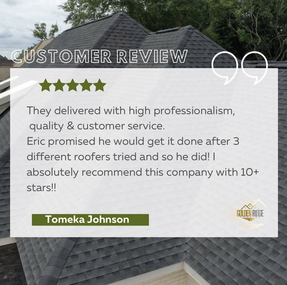 Slide of Golden Ridge Roofing