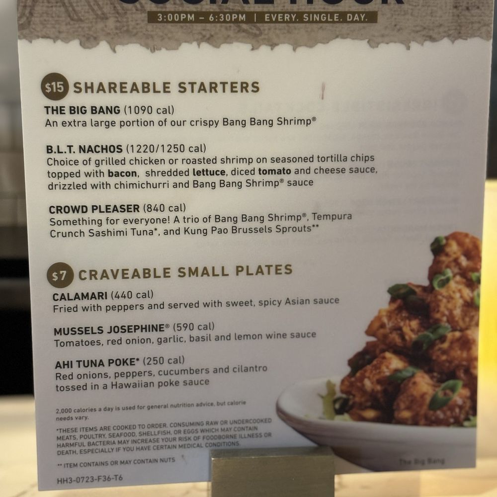 Bonefish Grill - Social hour - Seafood Near Me - Greenwood, Indiana