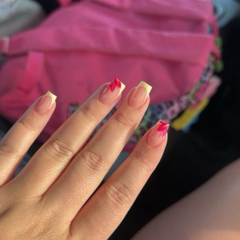Lacquer Nails & Spa Scottsdale - Acrylic fill with intricate design!! - Nail Salons Near Me - Scottsdale, Arizona
