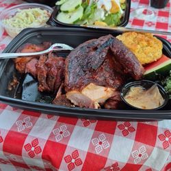 Ludy's BBQ and Catering - Chicken fries coleslaw salad