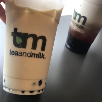 Tea and Milk - Jasmine milk tea (front) - Bubble Tea Near Me - Astoria, New York Tea and Milk - Jasmine milk tea (front) - Bubble Tea Near Me - Astoria, New York