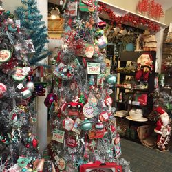 Olde World Christmas Shoppe - Lots of themed trees like this vintage Santa tree