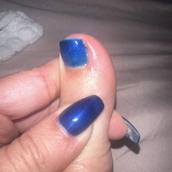 Lavender Nails & Spa - This is my toe that was red and swollen and being currently treated