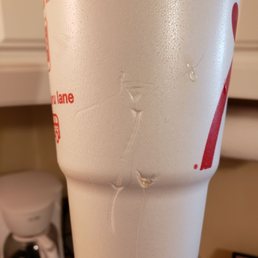 This is the second cup from this location, which leaked out the drink.