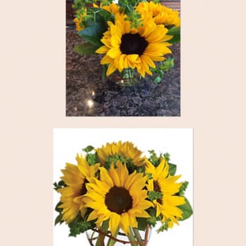 Glenview Florist - The top photo is what was received, the bottom photo is what is shown online - Florists Near Me - Glenview, Illinois