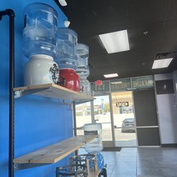 Inside view from refill station Inside view from refill station