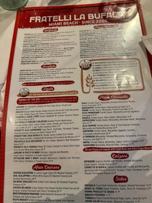 Menu photo 1 Fratelli La Bufala Miami Beach, FL
