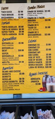 Menu photo 2 Tacos Y Birria La Perla Los Banos, CA