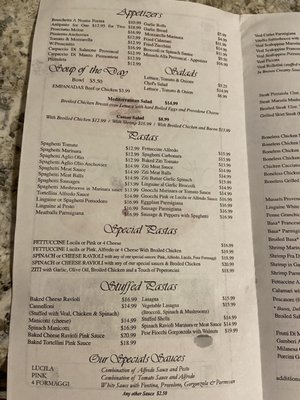Menu photo 2 Caffe Italia Coral Gables, FL