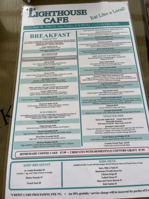 Menu photo 6 Lighthouse Cafe San Pedro, CA