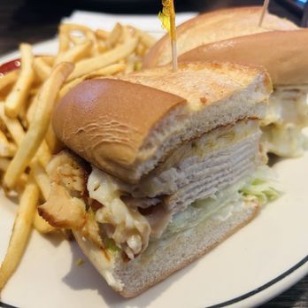 Hof's Hut Restaurant & Bakery - Roasted Turkey Sandwich w/fries ($16.99) Packed with meat and a ton of fries - American Near Me - Long Beach, California Hof's Hut Restaurant & Bakery - Roasted Turkey Sandwich w/fries ($16.99) Packed with meat and a ton of fries - American Near Me - Long Beach, California