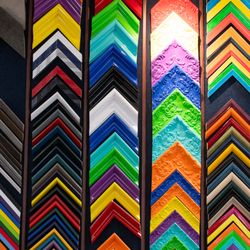 Artistic Edge Custom Framing & Gallery - Colorful and modern frame moulding options available for custom framing at Artistic Edge in Sacramento.