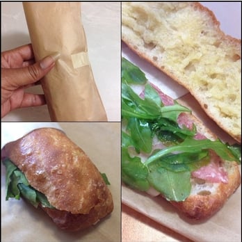 Proof Bakery - Mini salami, shaved monchego, arugula, and chive butter sandwich...melts in your mouth like you wouldn't believe!! - Coffee & Tea Near Me - Los Angeles, California