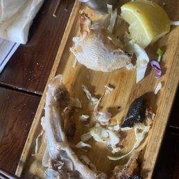 Whats left of the yellowtail collarbone. lol