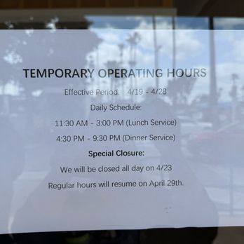 J San Ramen - Adjusted operating hours for the holiday weekend. - Ramen Near Me - Fullerton, California