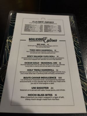 Menu photo 5 Sushi by Bou- Gold Coast Chicago @ Claridge House Chicago, IL