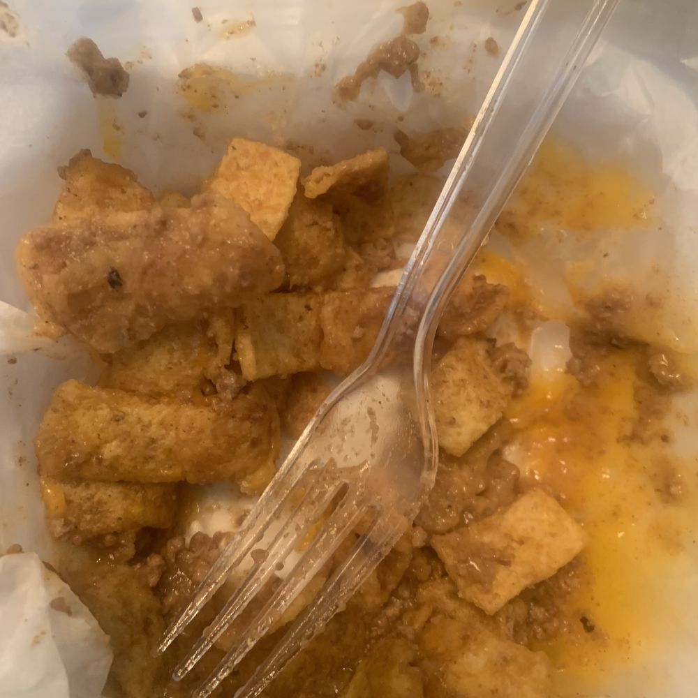 Frito pie with no chili and barely any cheese