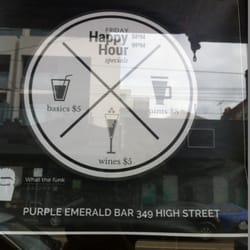 The Purple Emerald Lounge Bar - Happy Hour specials