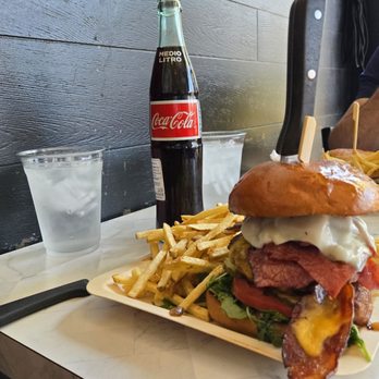 Wild Carvery - King pastrami Burger homemade fries and a Mexican Coke to boot - Breakfast & Brunch Near Me - Burbank, California