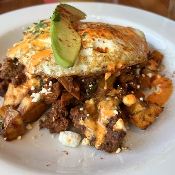 Eat Chow - Spicy chorizo hash - Breakfast & Brunch Near Me - Costa Mesa, California