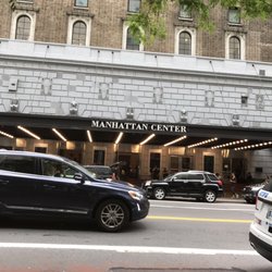 Hillsong Church Manhattan - Outside. You go through security before entering.