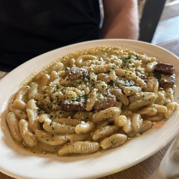 Frankies 925 Spuntino - Cavatelli with Hot Sausage & Browned Sage Butter - Italian Near Me - Nashville, Tennessee Frankies 925 Spuntino - Cavatelli with Hot Sausage & Browned Sage Butter - Italian Near Me - Nashville, Tennessee