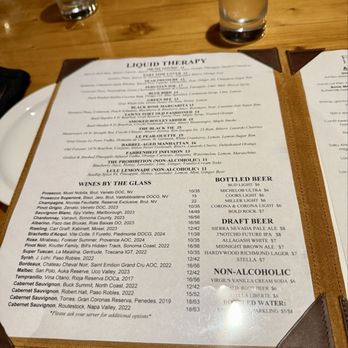 Fahrenheit 132 - Menu - Steakhouses Near Me - Fredericksburg, Virginia