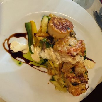 Cafe Renaissance - Bacon wrapped seared scallops...perfectly seared - Mediterranean Near Me - Waite Park, Minnesota