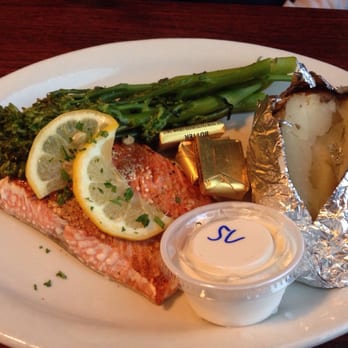 River's Edge Restaurant - Salmon dinner dish. Would recommend unless they have another seafood special of the day. - Seafood Near Me - La Push, Washington River's Edge Restaurant - Salmon dinner dish. Would recommend unless they have another seafood special of the day. - Seafood Near Me - La Push, Washington