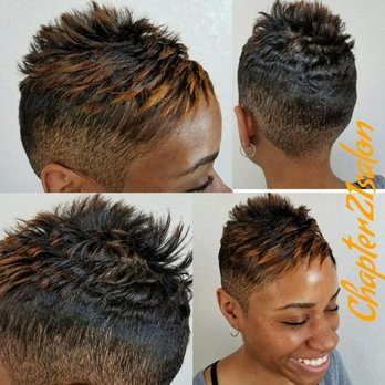 Chapter 21 Salon - Pixie with highlights - Hair Salons Near Me - Atlanta, Georgia Chapter 21 Salon - Pixie with highlights - Hair Salons Near Me - Atlanta, Georgia