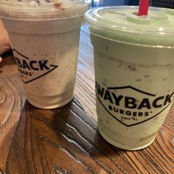 Wayback Burger - Mint MINT CHOCOLATE CHIP SHAKE and BROWNIE MILKSHAKE