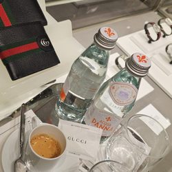 Gucci - Free expresso. Actually, it comes with a big price tag, lol!