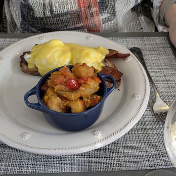 Baldanza at the Schoolhouse - Eggs Benedict. - New American Near Me - Wilton, Connecticut