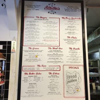 Stanton's City Bites - Menu - Burgers Near Me - Houston, Texas Stanton's City Bites - Menu - Burgers Near Me - Houston, Texas