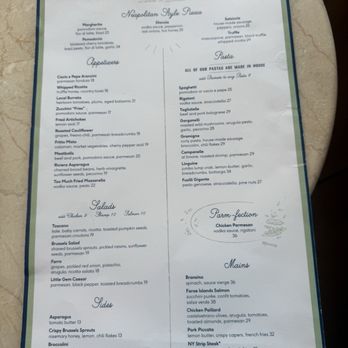 La Pecora Bianca Theater District - Menu front - Italian Near Me - New York, New York