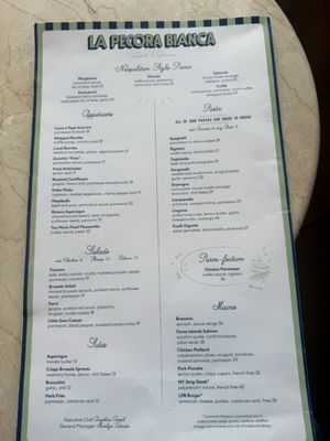 Menu photo 3 La Pecora Bianca Theater District New York, NY