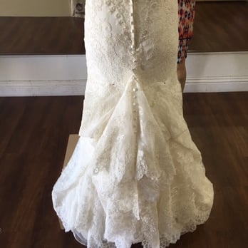 Joy Tailoring - The beautiful bustle that she worked so hard on - Sewing & Alterations Near Me - Newport Beach, California