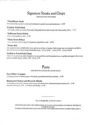 Menu photo 8 Madison Chop House Grill Madison, GA Menu photo 8 Madison Chop House Grill Madison, GA