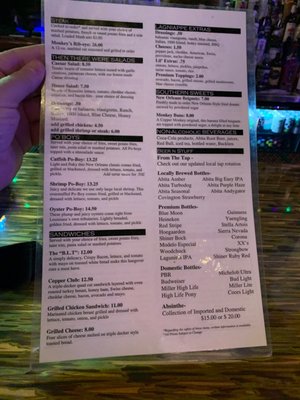 Menu photo 7 Copper Monkey Grill New Orleans, LA Menu photo 7 Copper Monkey Grill New Orleans, LA