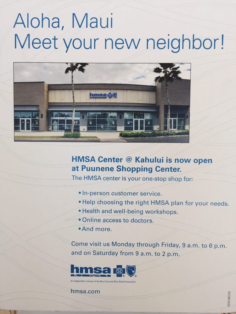 HMSA CENTER KAHULUI 70 Hookele St, Kahului, Hawaii Health