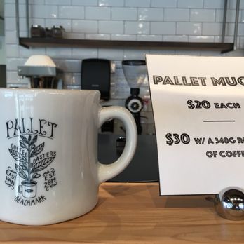 Pallet Coffee Roasters - a coffee mug and menu - Coffee Roasteries Near Me - Vancouver, British Columbia Pallet Coffee Roasters - a coffee mug and menu - Coffee Roasteries Near Me - Vancouver, British Columbia