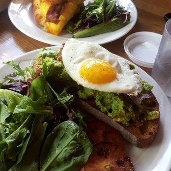 Phlour Bakery & Cafe - Egg & bacon avocado toast (front) Egg & bacon sandwich (back) - Bakeries Near Me - Chicago, Illinois Phlour Bakery & Cafe - Egg & bacon avocado toast (front) Egg & bacon sandwich (back) - Bakeries Near Me - Chicago, Illinois