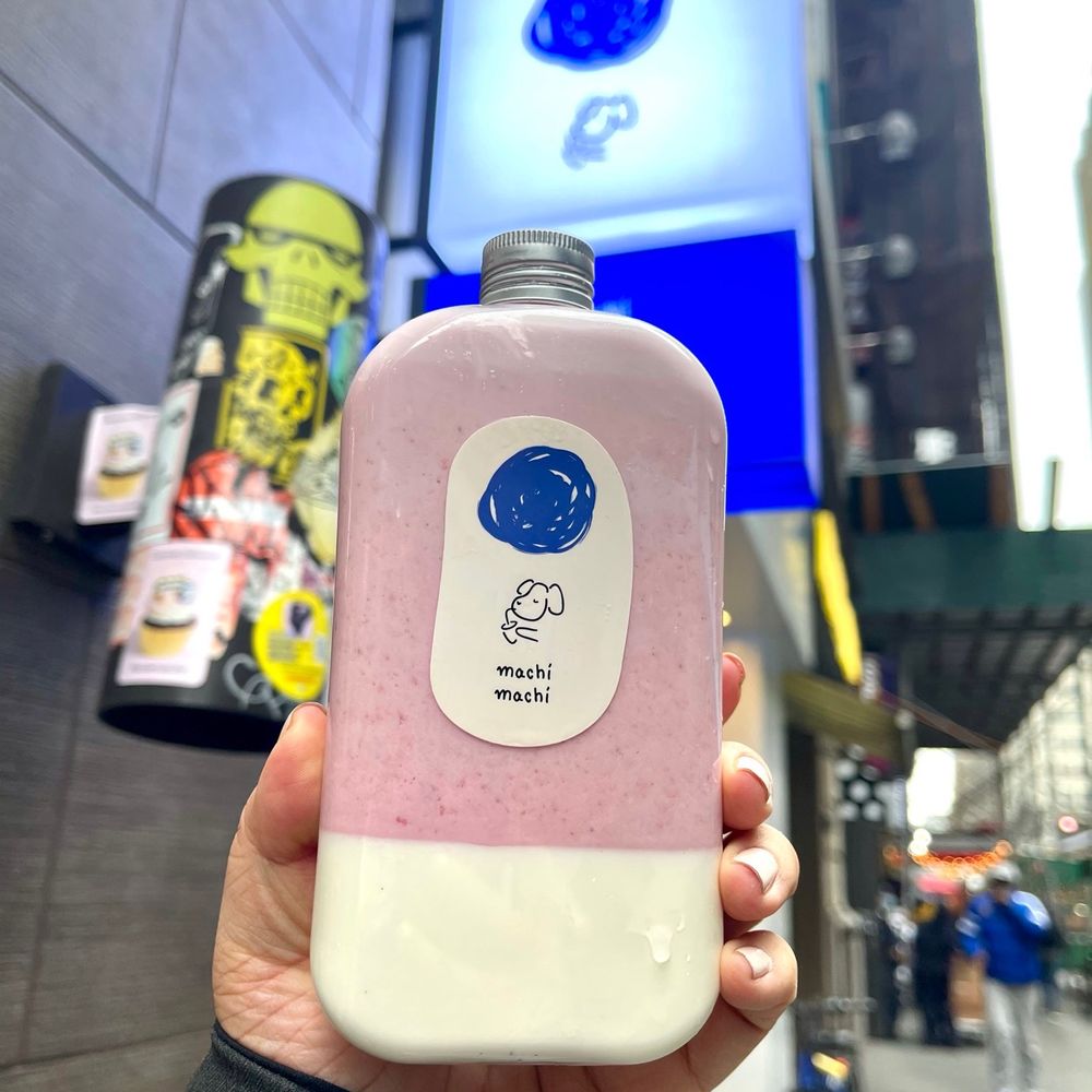 Machi Machi - Strawberry Latte w/ Panna Cotta - Bubble Tea Near Me - New York, New York Machi Machi - Strawberry Latte w/ Panna Cotta - Bubble Tea Near Me - New York, New York