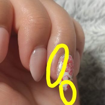 Be My Nails - Design didn't cover entire nail. - Nail Salons Near Me - Milpitas, California Be My Nails - Design didn't cover entire nail. - Nail Salons Near Me - Milpitas, California