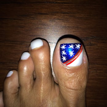 Star Nails - More 4th of July nail art on that big toe lol Thanks Linh! - Nail Salons Near Me - Olney, Maryland Star Nails - More 4th of July nail art on that big toe lol Thanks Linh! - Nail Salons Near Me - Olney, Maryland